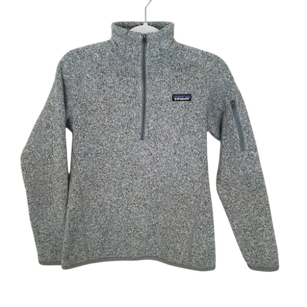 Patagonia Better Sweater Womens XS Gray 1/4 Zip Fleece Pullover